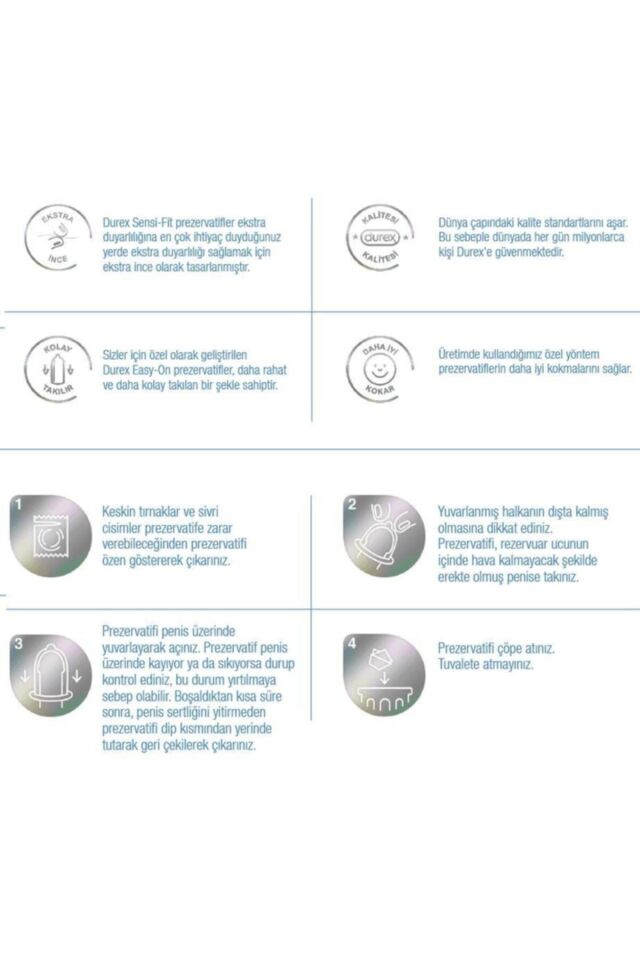 DUREX PREZERVATİF YOK ÖTESİ EKSTRA HİS 10 LU