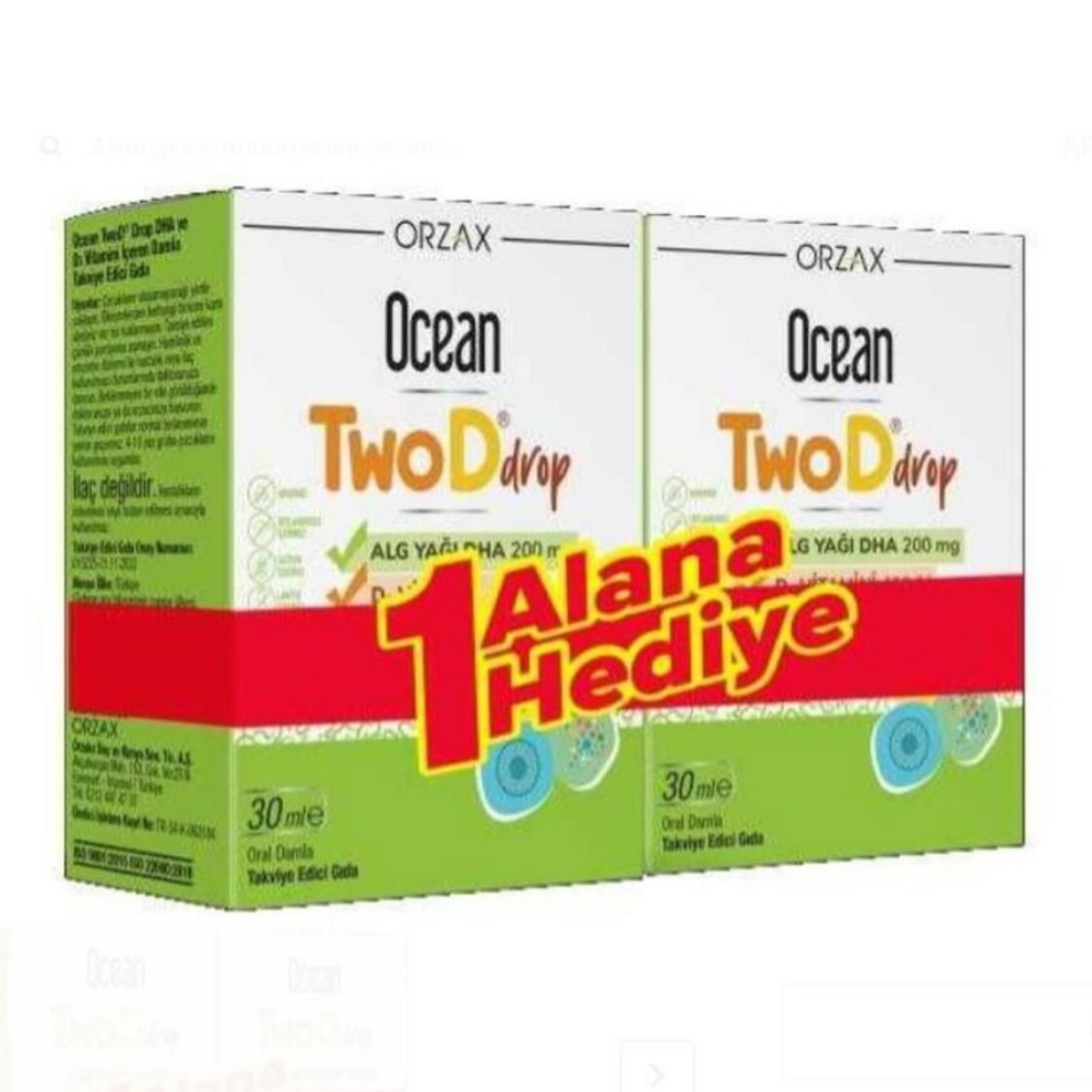 OCEAN TWOD DAMLA 30 ML 1 ALANA 1 HEDİYE
