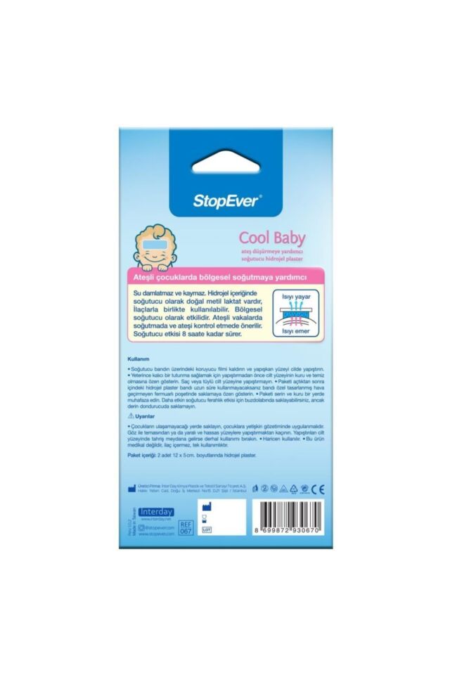 STOPEVER COOL BABY ATEŞ DÜŞÜRÜCÜ BANT 2'Lİ