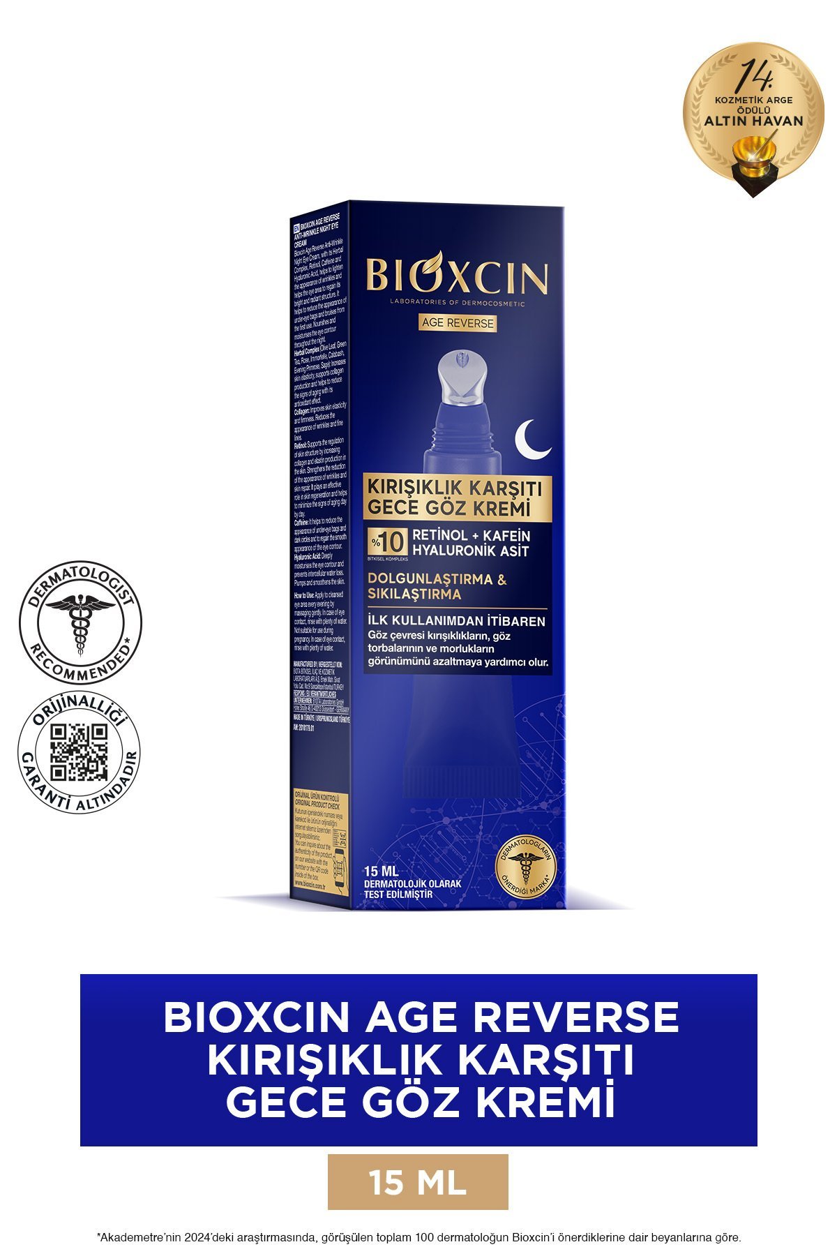 BIOXCIN AGE REVERSE GÖZ KREMİ 15ML