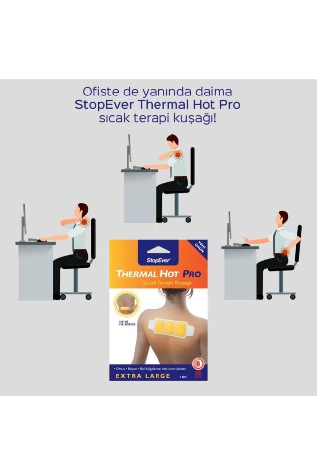 STOPEVER THERMAL HOT PRO SICAK TERAPİ KUŞAĞI - 1 ADET
