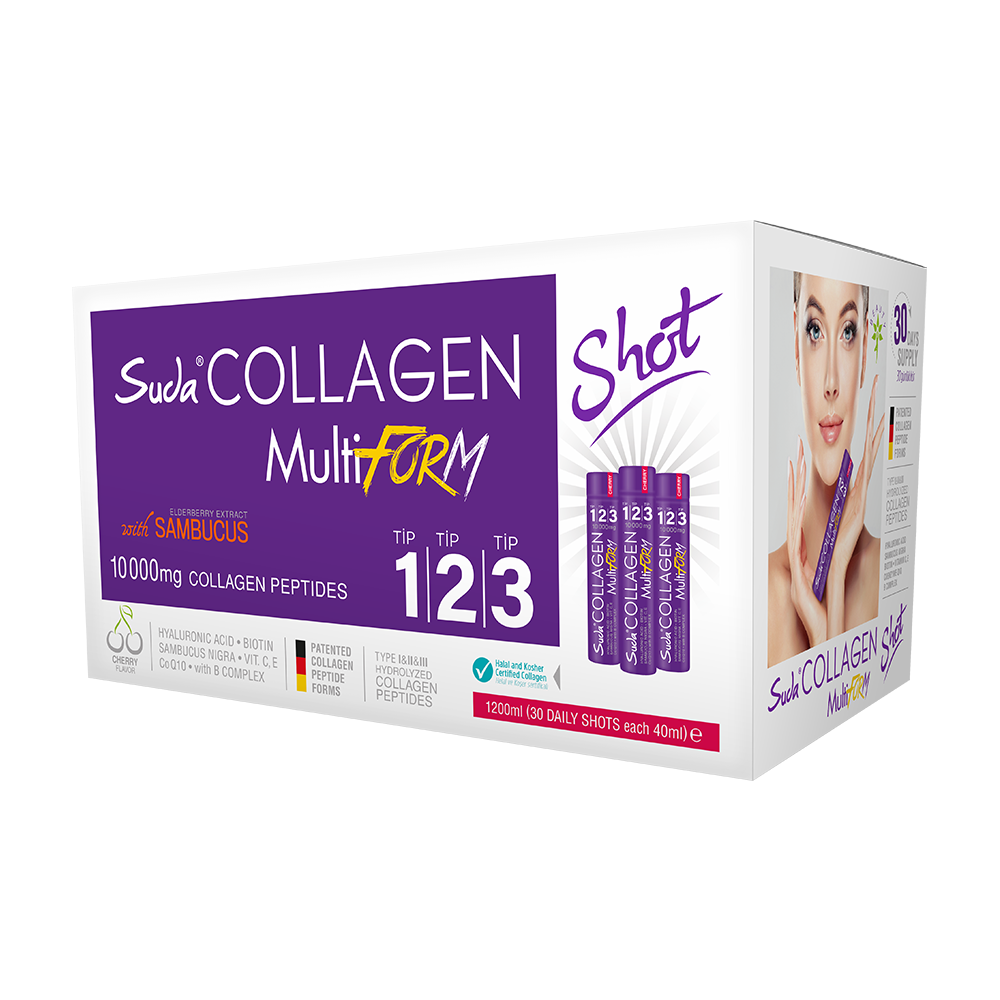 SUDA COLLAGEN MULTİFORM SAMBACUS AROMALI KOLAJEN 40MLX30 SHOT 10000 MG