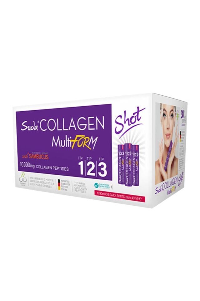 SUDA COLLAGEN MULTİFORM SAMBACUS AROMALI KOLAJEN 40MLX30 SHOT 10000 MG