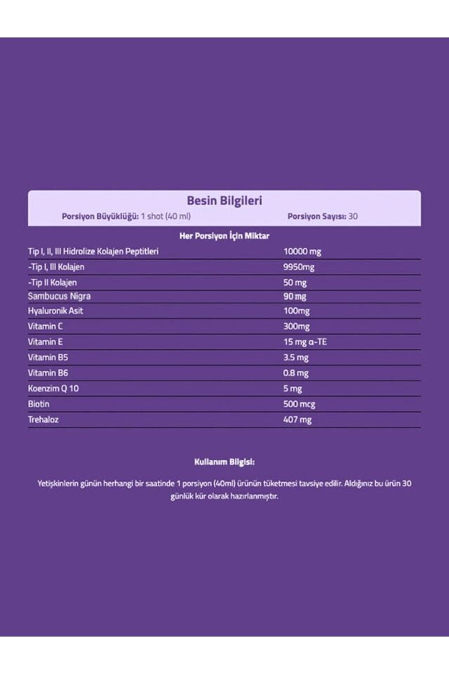 SUDA COLLAGEN MULTİFORM SAMBACUS AROMALI KOLAJEN 40MLX30 SHOT 10000 MG