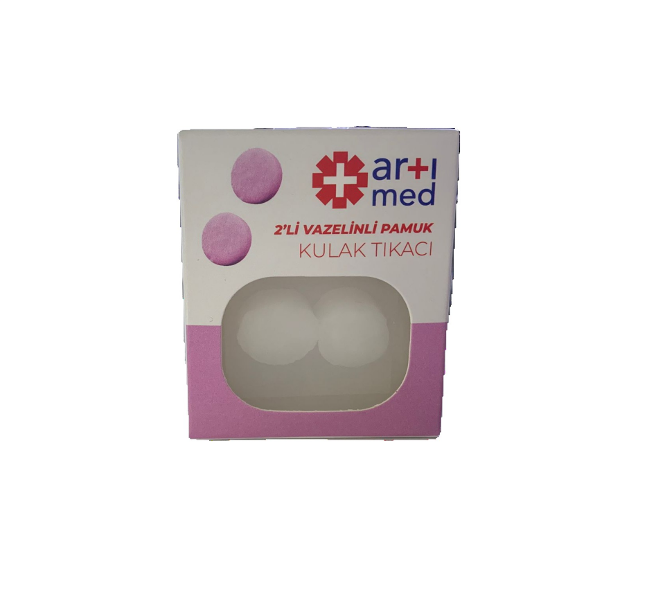 ARTIMED VAZELİNLİ PAMUK KULAK KORUYUCU