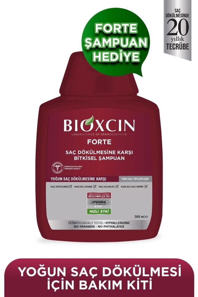 BIOXCIN FORTE YOĞUN BAKIM KİTİ ŞAMPUAN+SERUM+TABLET