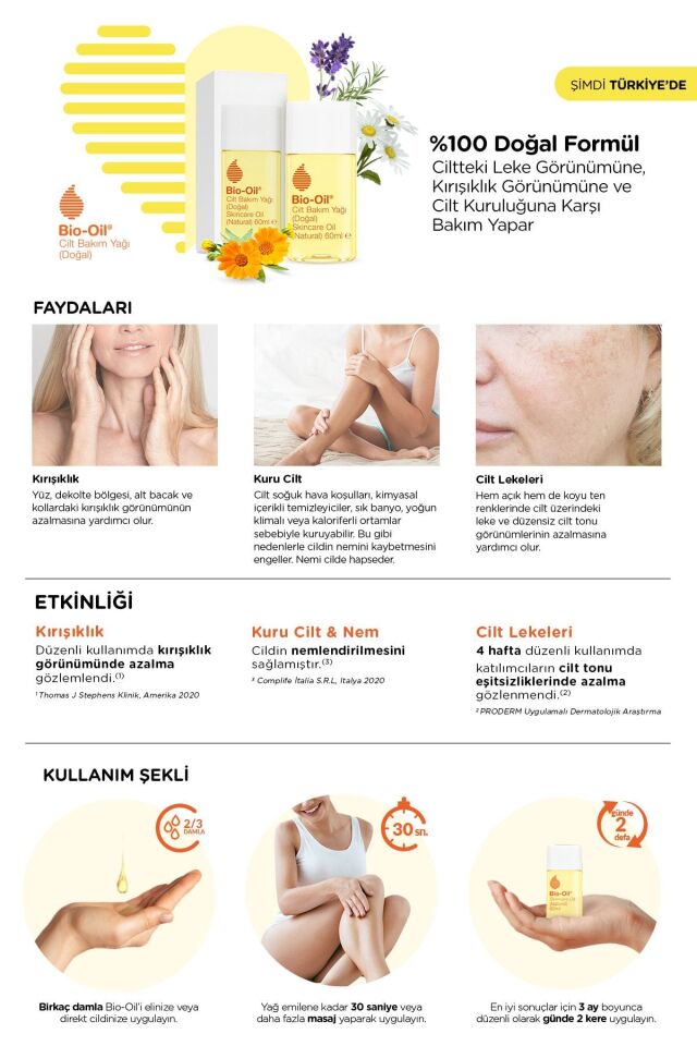 BİO-OİL NATURAL CİLT BAKIM YAĞI 125 ML