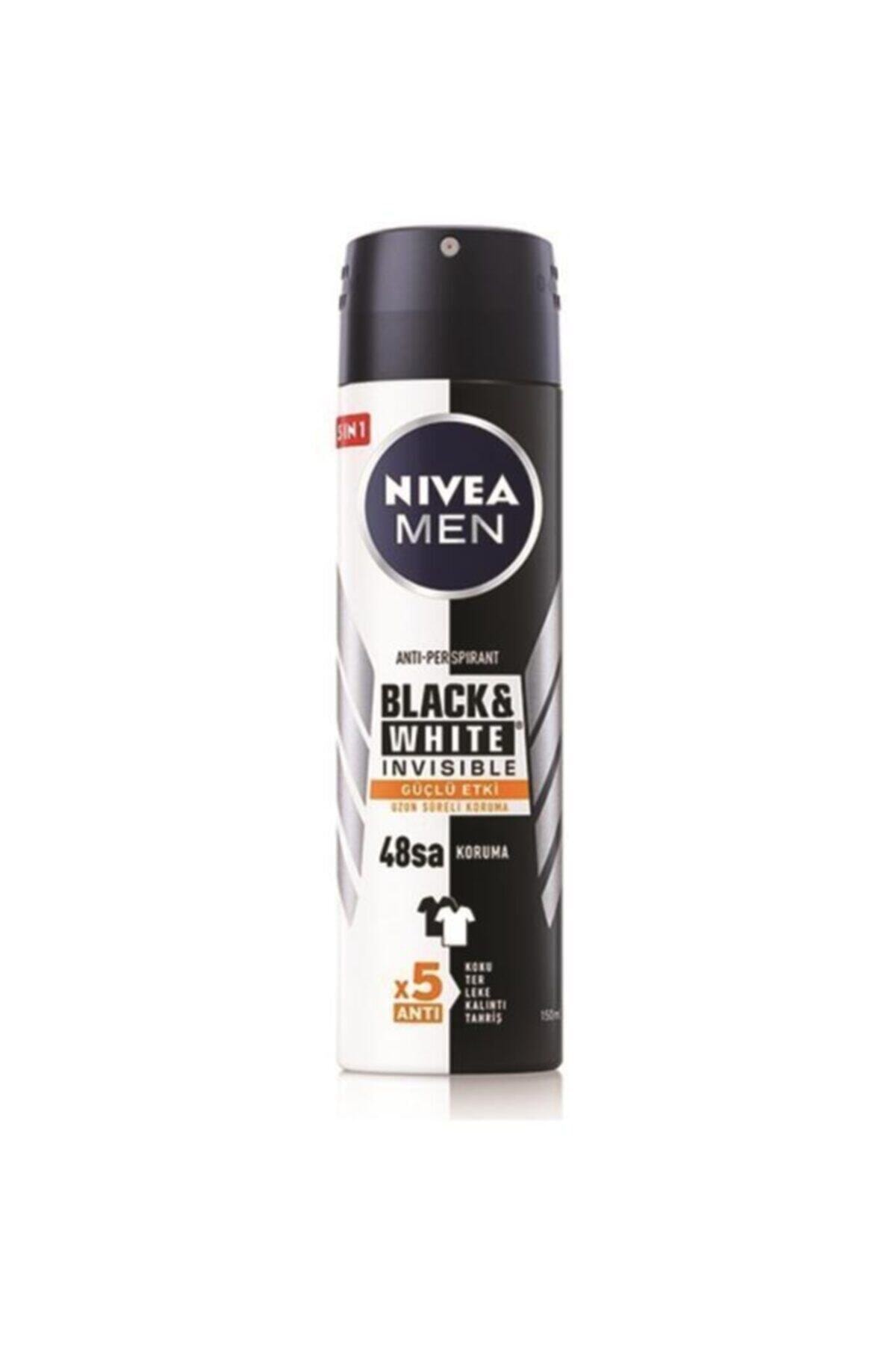 NIVEA DEODORANT FOR MEN BLACK&WHITE INVISIBLE GÜÇLÜ ETKİ 150ML