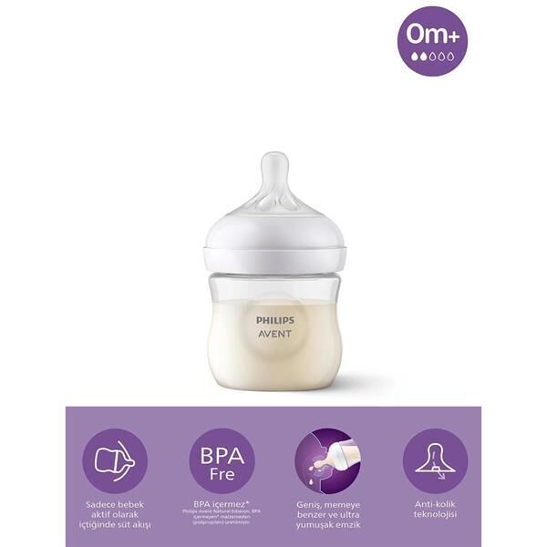 AVENT NATURAL RESPONSE DOĞAL TEPKİLİ PP BİBERON 0 AY 125 ML