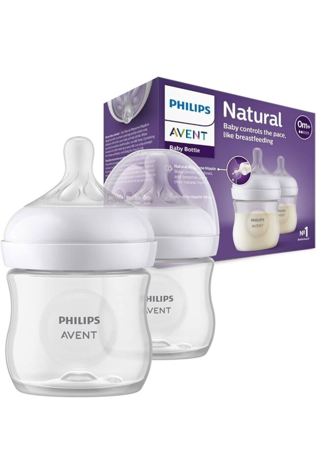 AVENT NATURAL RESPONSE DOĞAL TEPKİLİ PP 2'Lİ BİBERON SETİ 0 AY 125 ML