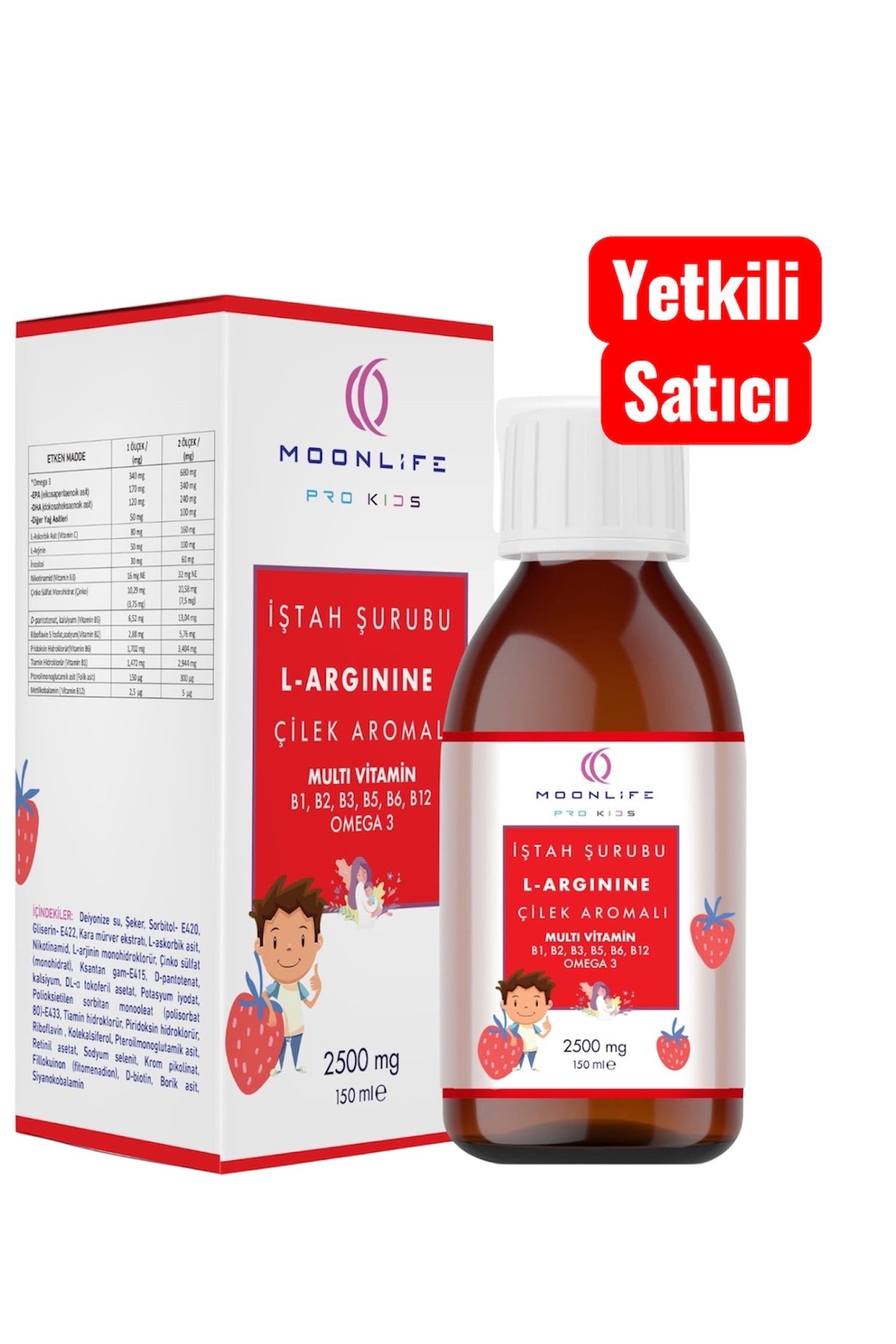 MOONLİFE 150 ML L-ARGİNİN MULTİ VİTAMİN ŞURUP