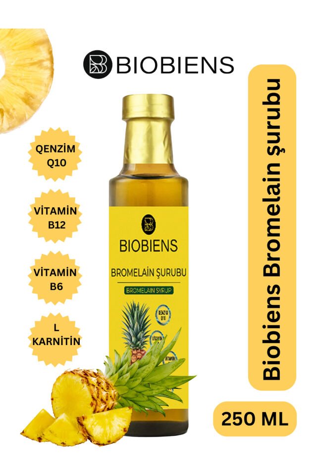 BİOBİENS BROMELAİN ŞURUBU 250 ML