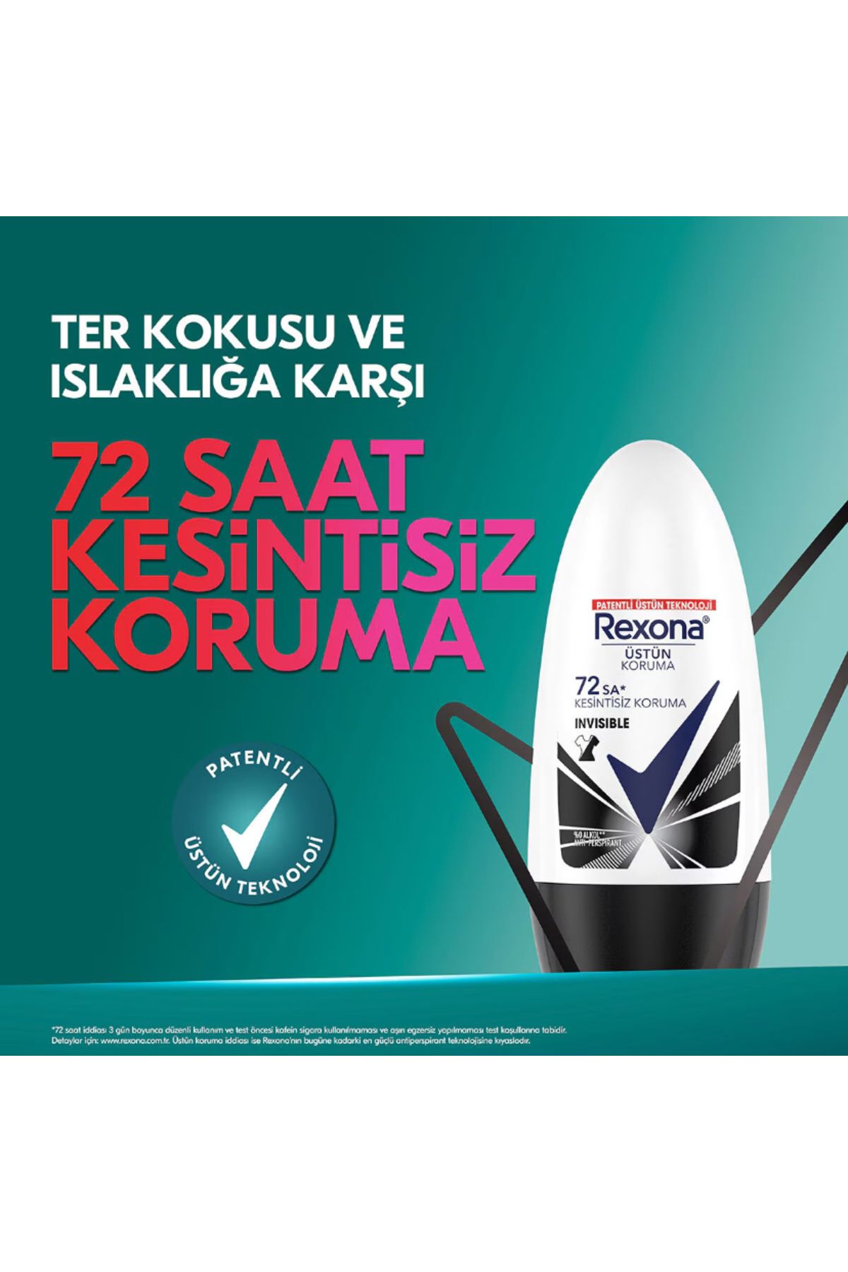 REXONA INVİSİBLE BLACK WHİTE KADIN ROLL-ON 50 ML