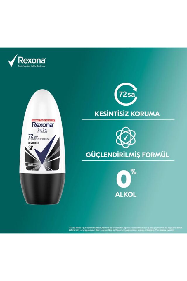 REXONA INVİSİBLE BLACK WHİTE KADIN ROLL-ON 50 ML