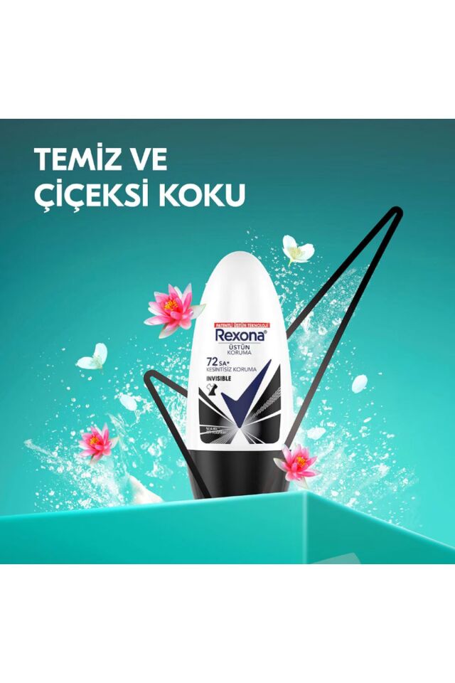 REXONA INVİSİBLE BLACK WHİTE KADIN ROLL-ON 50 ML