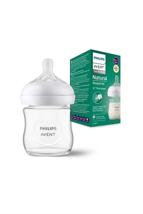 AVENT RESPONSE DOĞAL TEPKİLİ CAM BİBERON 0+ AY120 ML