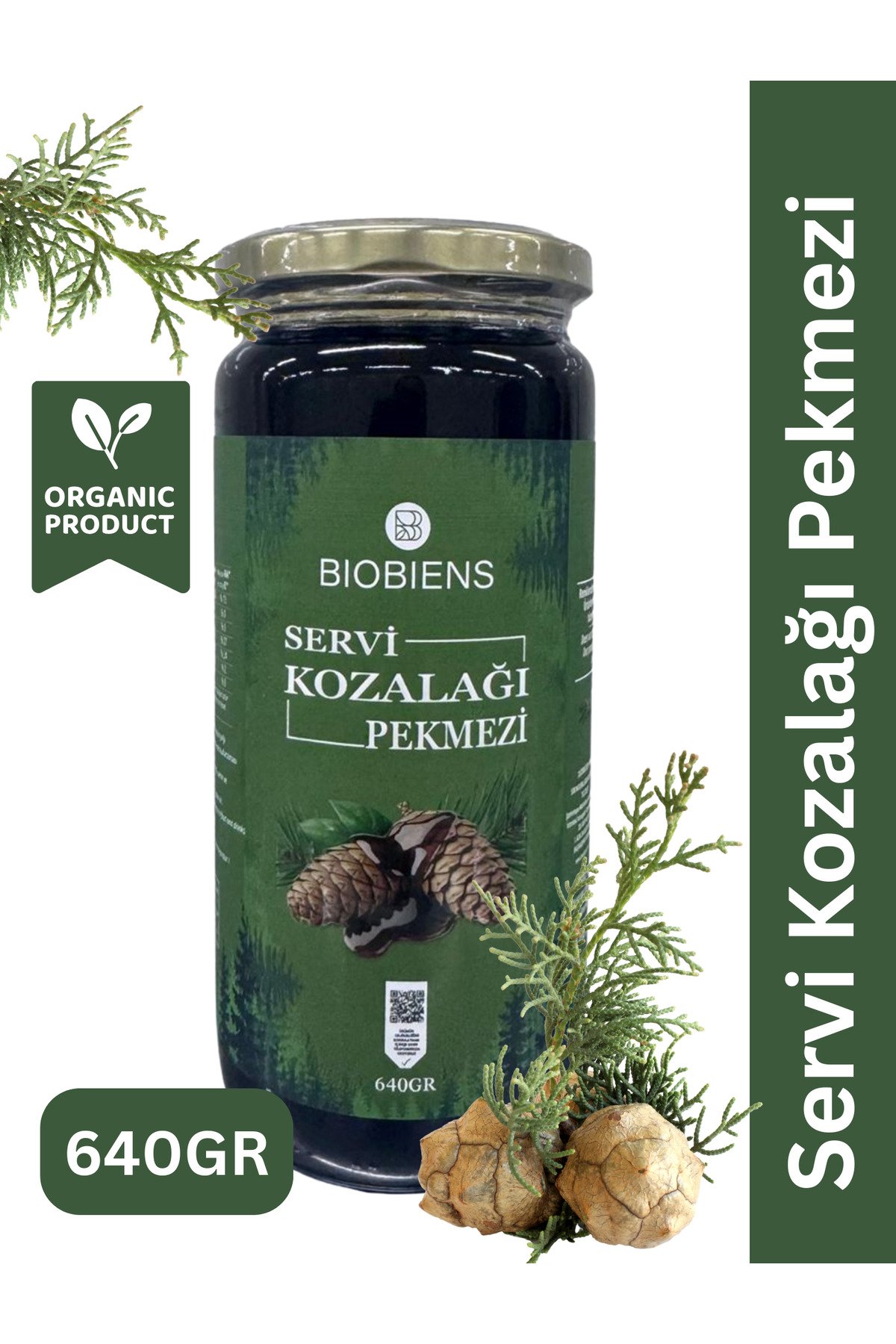 BİOBİENS SERVİ KOZALAK PEKMEZİ 640 GR