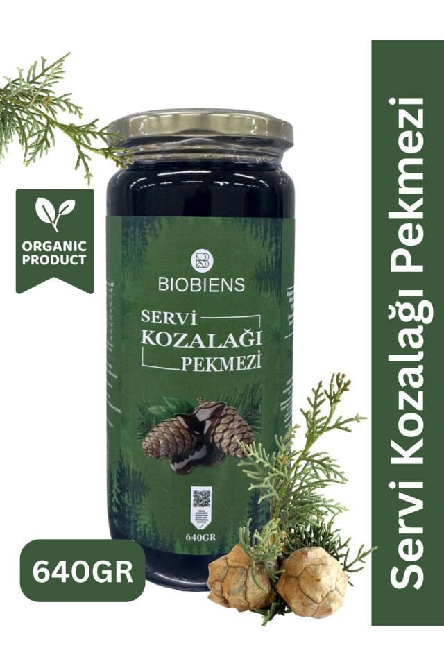 BİOBİENS SERVİ KOZALAK PEKMEZİ 640 GR