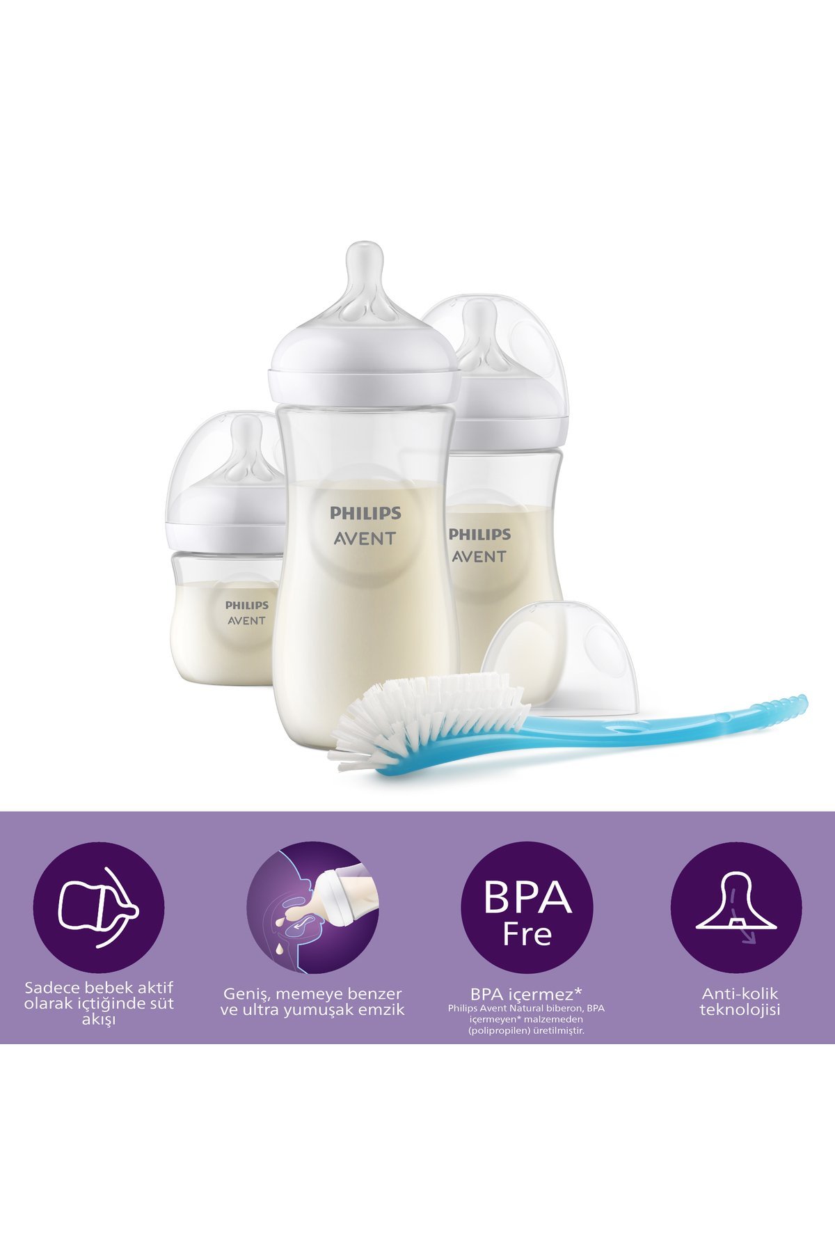 AVENT NATURAL RESPONSE YENİDOĞAN HEDİYE SETİ 3 LÜ SCD837/12