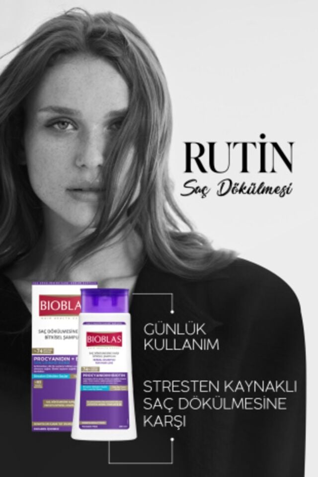 BIOBLAS PROCYANIDIN BIOTIN ANTI STRES SAÇ DÖKÜLMESİNE KARŞI ŞAMPUAN 360 ML