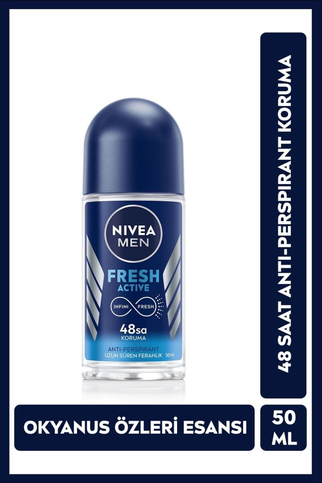 NIVEA ROLL ON FOR MEN FRESH ACTIVE 50ML