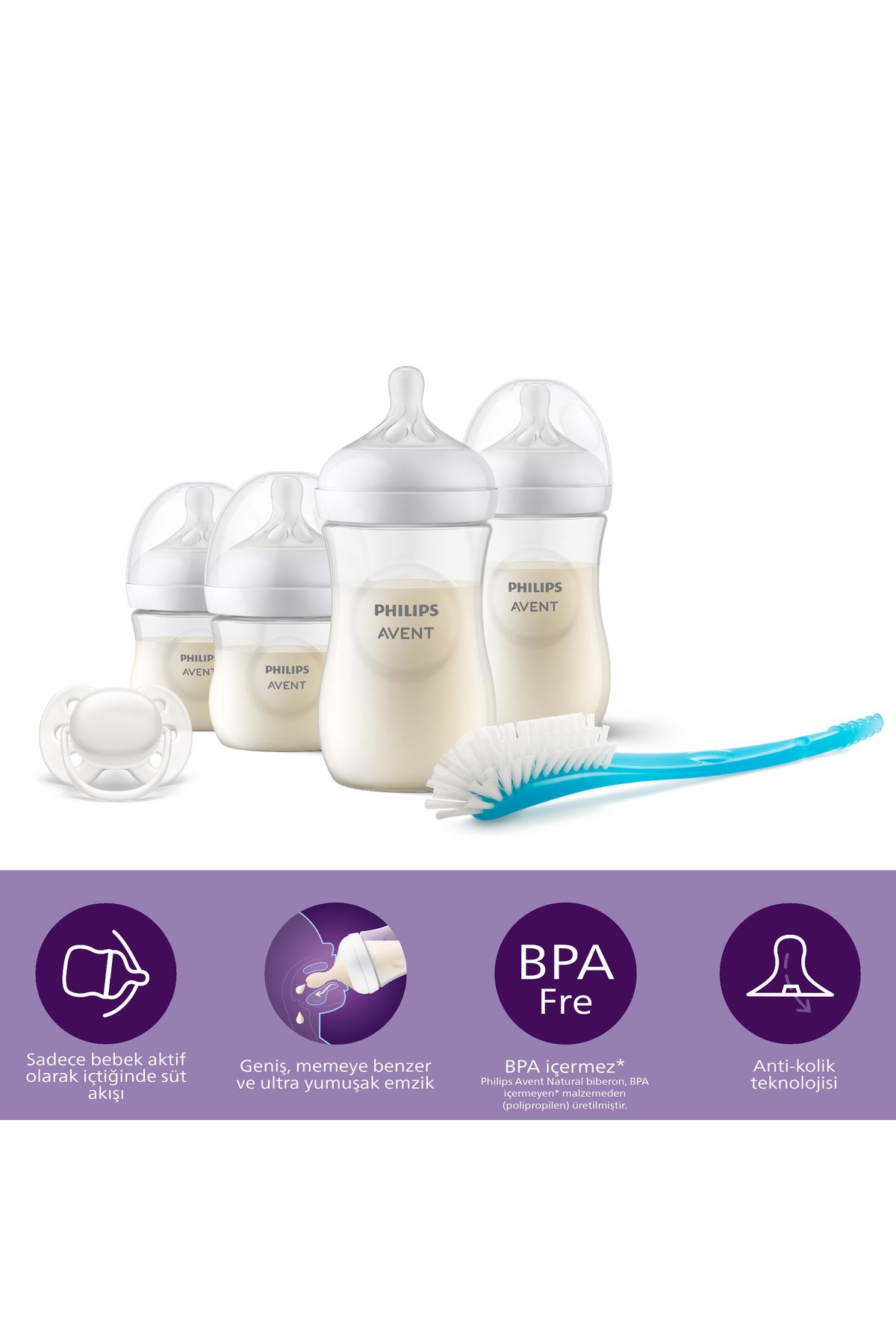 PHİLİPS AVENT NATURAL RESPONSE DOĞAL TEPKİLİ HOŞGELDİN BEBEK HEDİYE SETİ - CAM DEĞİLDİR.