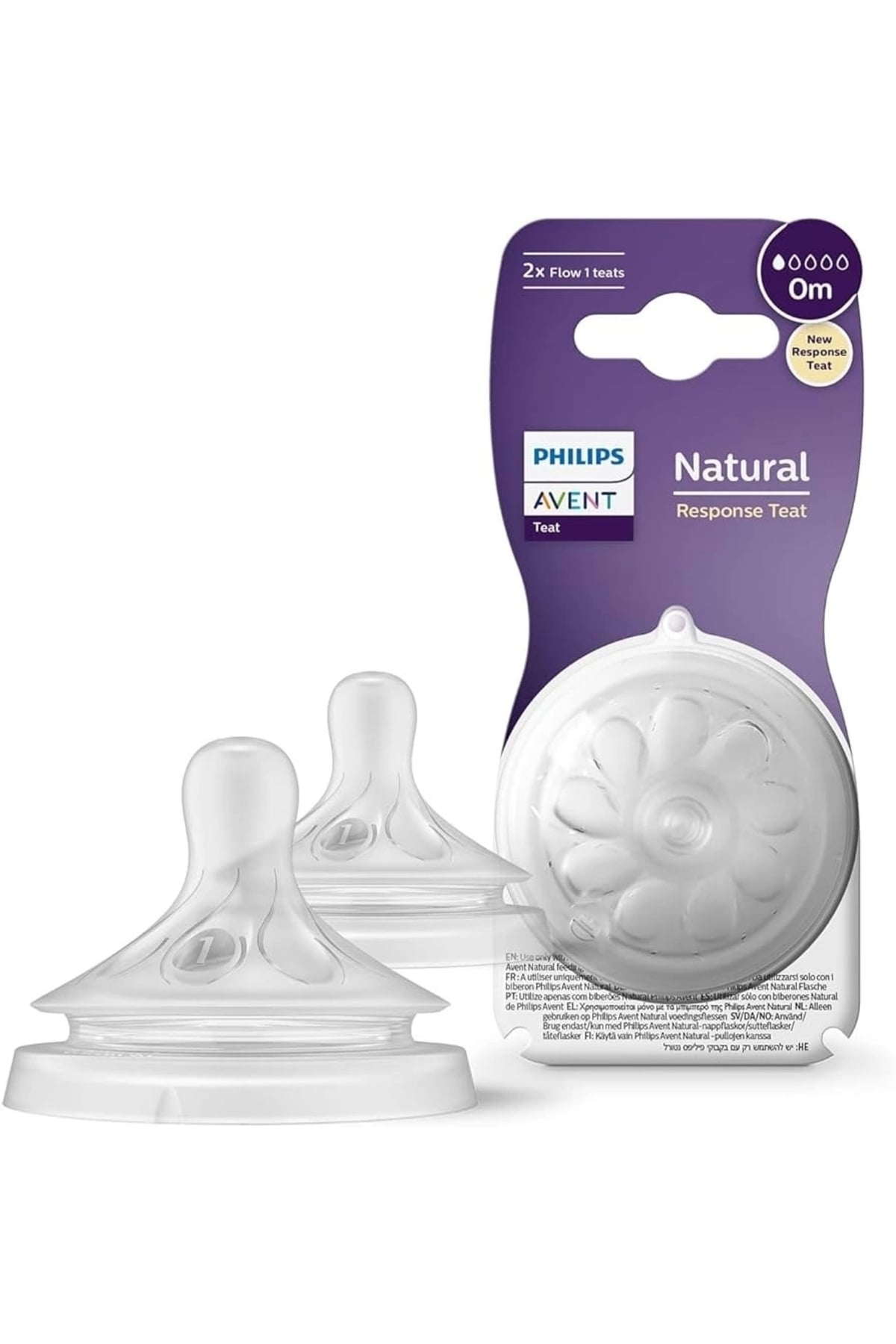 AVENT NATURAL RESPONSE BİBERON EMZİĞİ 1 NUMARA 0+ AY 2'Lİ