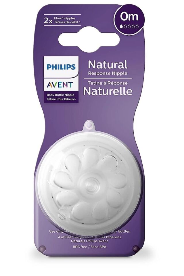 AVENT NATURAL RESPONSE BİBERON EMZİĞİ 1 NUMARA 0+ AY 2'Lİ