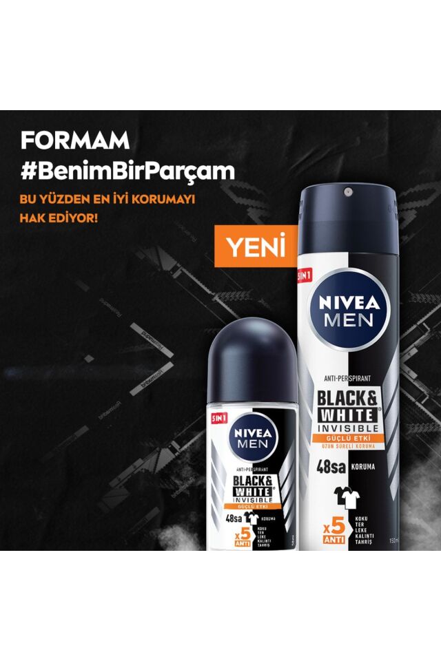 NIVEA ROLL-ON BAY INVISIBLE BLACK&WHITE ULTIMATE 50 ML