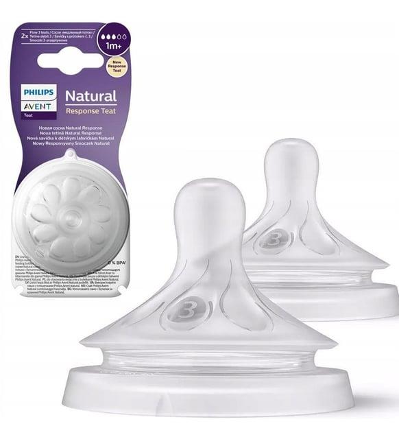AVENT NATURAL RESPONSE BİBERON EMZİĞİ 3 NUMARA 1+ AY 2'Lİ