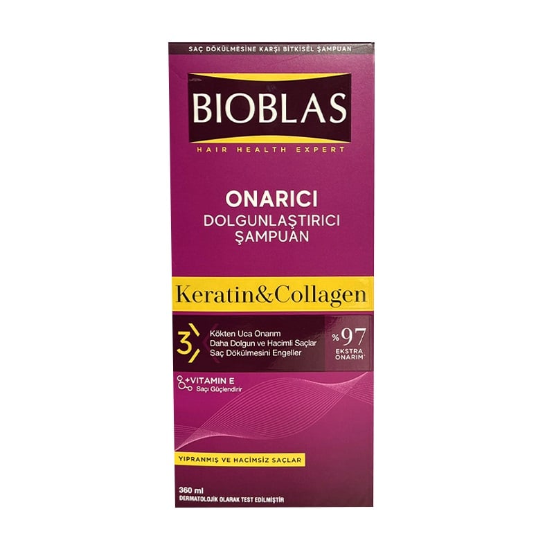 BIOBLAS HAIR HEALTH ONARICI COLLAGEN YIPRANMIŞ SAÇLAR ŞAMPUAN 360 ML