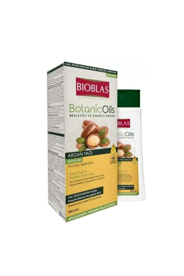 BIOBLAS BOTANIC OILS ARGAN YAĞLI ŞAMPUAN 360 ML