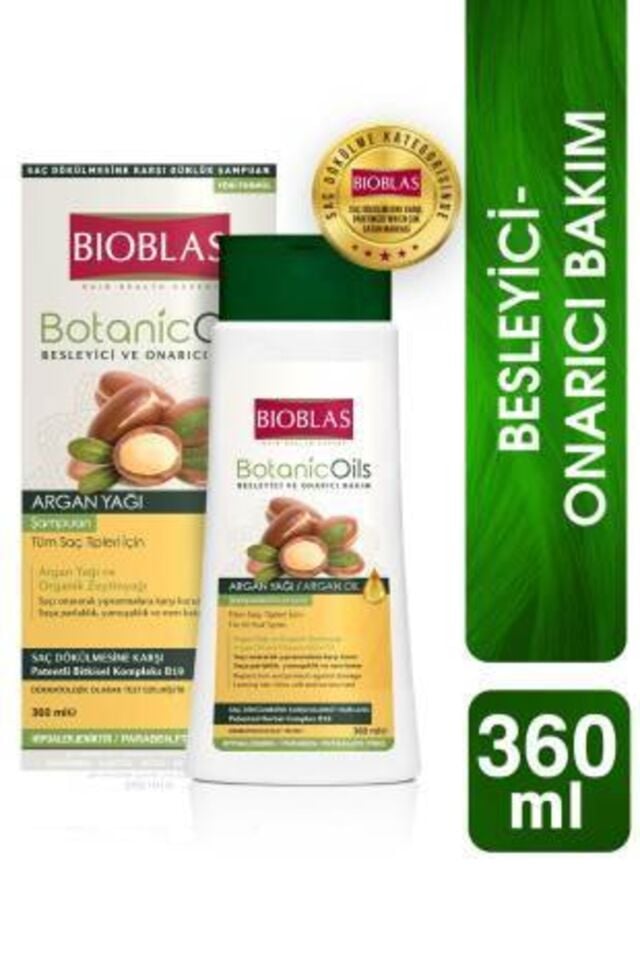 BIOBLAS BOTANIC OILS ARGAN YAĞLI ŞAMPUAN 360 ML