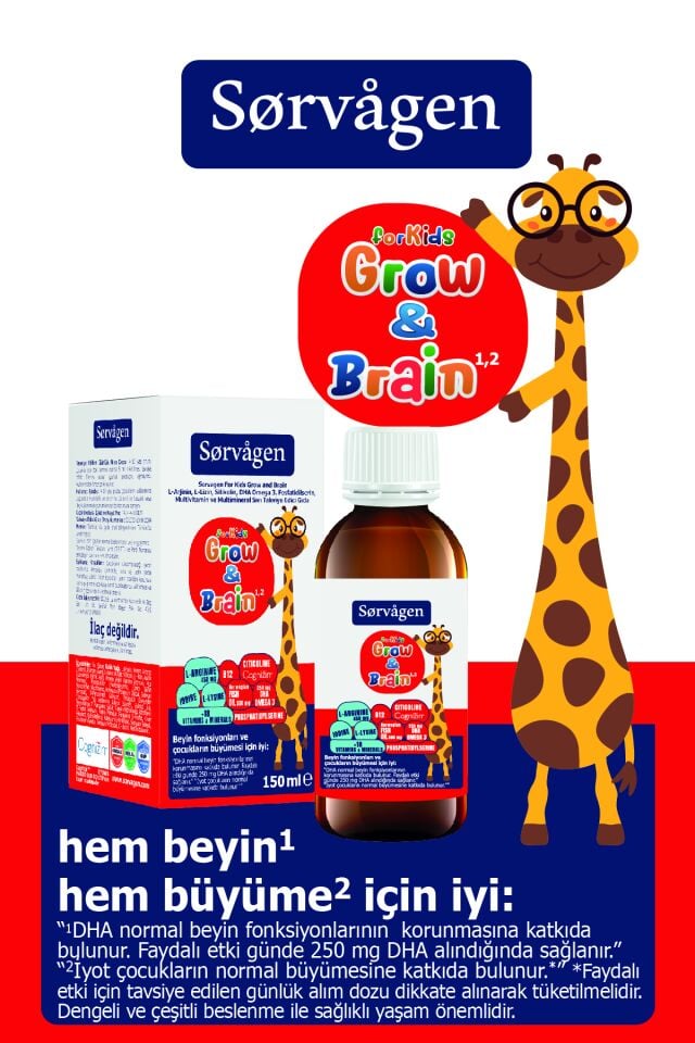 SORVAGEN GROW BRAİN FOR KİDS SIVI 150 ML