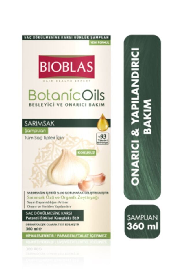 BIOBLAS BOTANIC OILS SARIMSAK ŞAMPUANI 360 ML