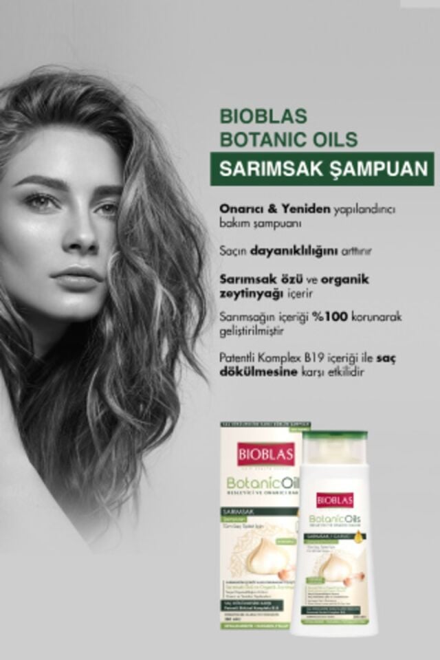 BIOBLAS BOTANIC OILS SARIMSAK ŞAMPUANI 360 ML