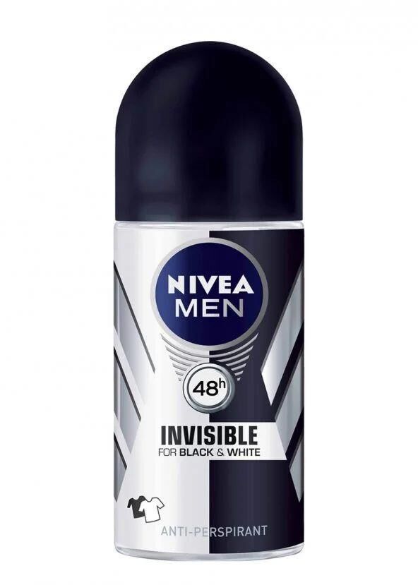 NIVEA BLACK&WHITE ROLL ON FOR MEN INVISIBLE ORGINAL 50ML