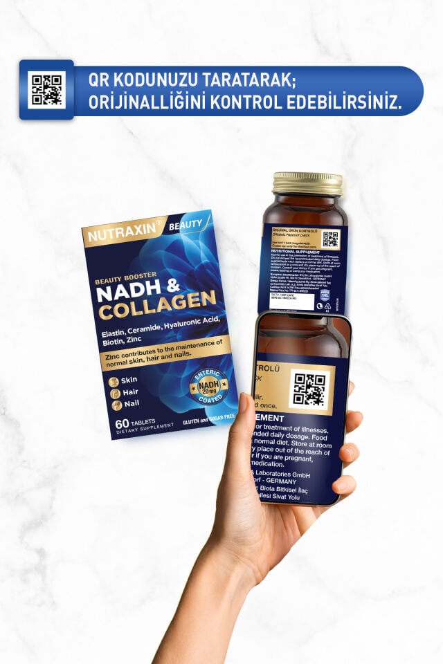 NUTRAXİN NADH & COLLAGEN 60 TABLET