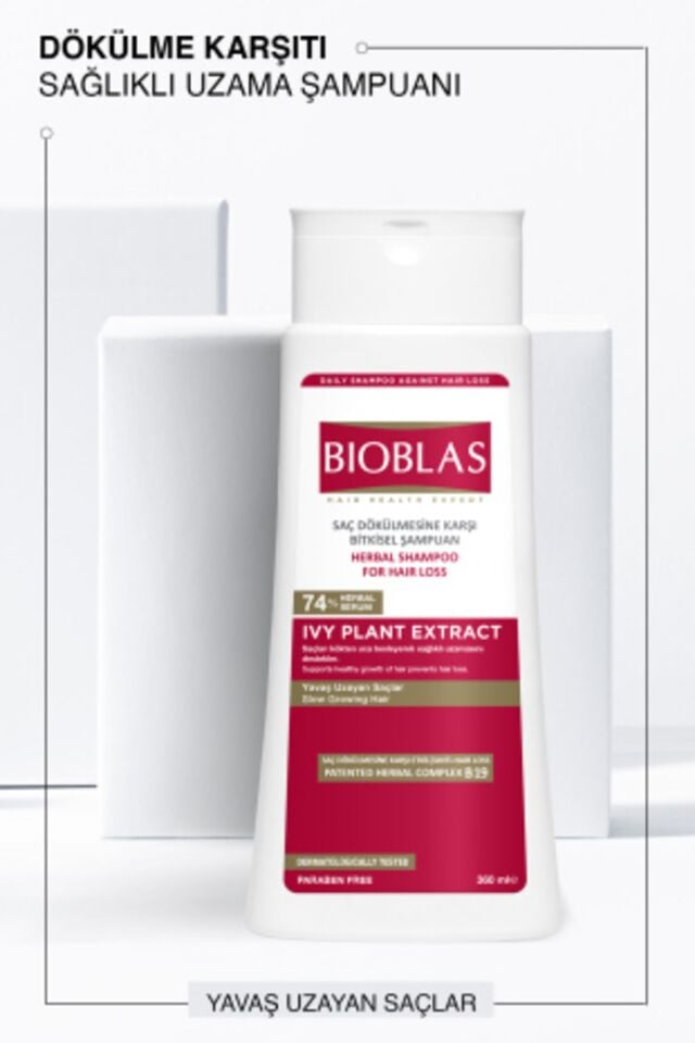 BIOBLAS YAVAŞ UZAYAN SAÇLAR İÇİN ŞAMPUAN 360 ML