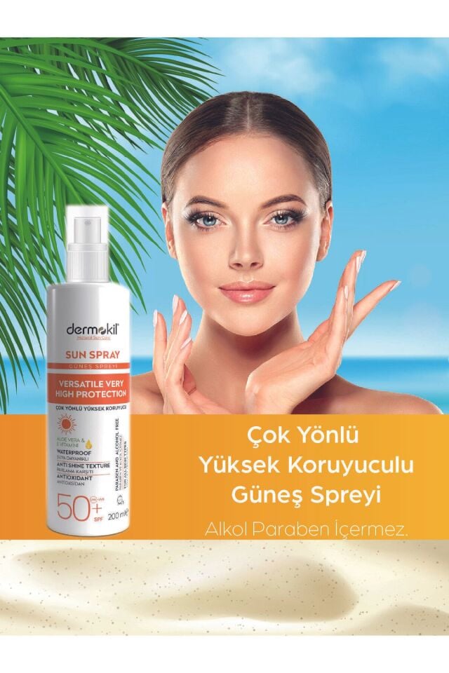 DERMOKİL GÜNEŞ SPREYİ SPF50+ 200ML