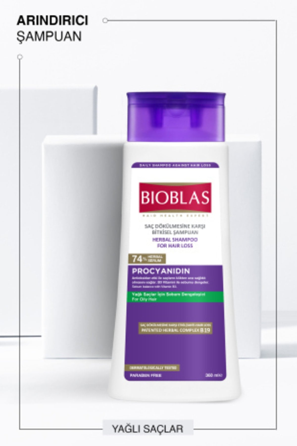 BIOBLAS PROCYANIDIN SAÇ DÖKÜLMESİNE YAĞLANMAYA KARŞI ŞAMPUAN 360 ML