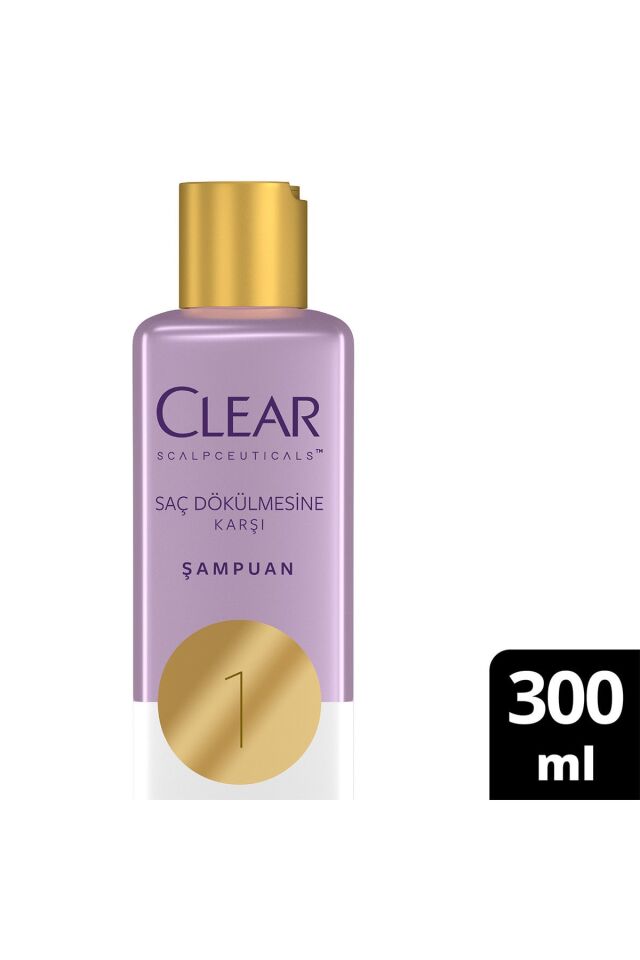 CLEAR SCALPCEUTICALS ŞAMPUAN SAÇ DÖKÜLMESİNE KARŞI 300 ML