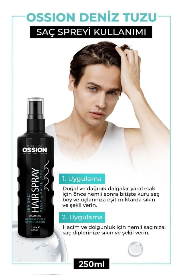 OSSION DENİZ TUZU SPREYİ 250 ML