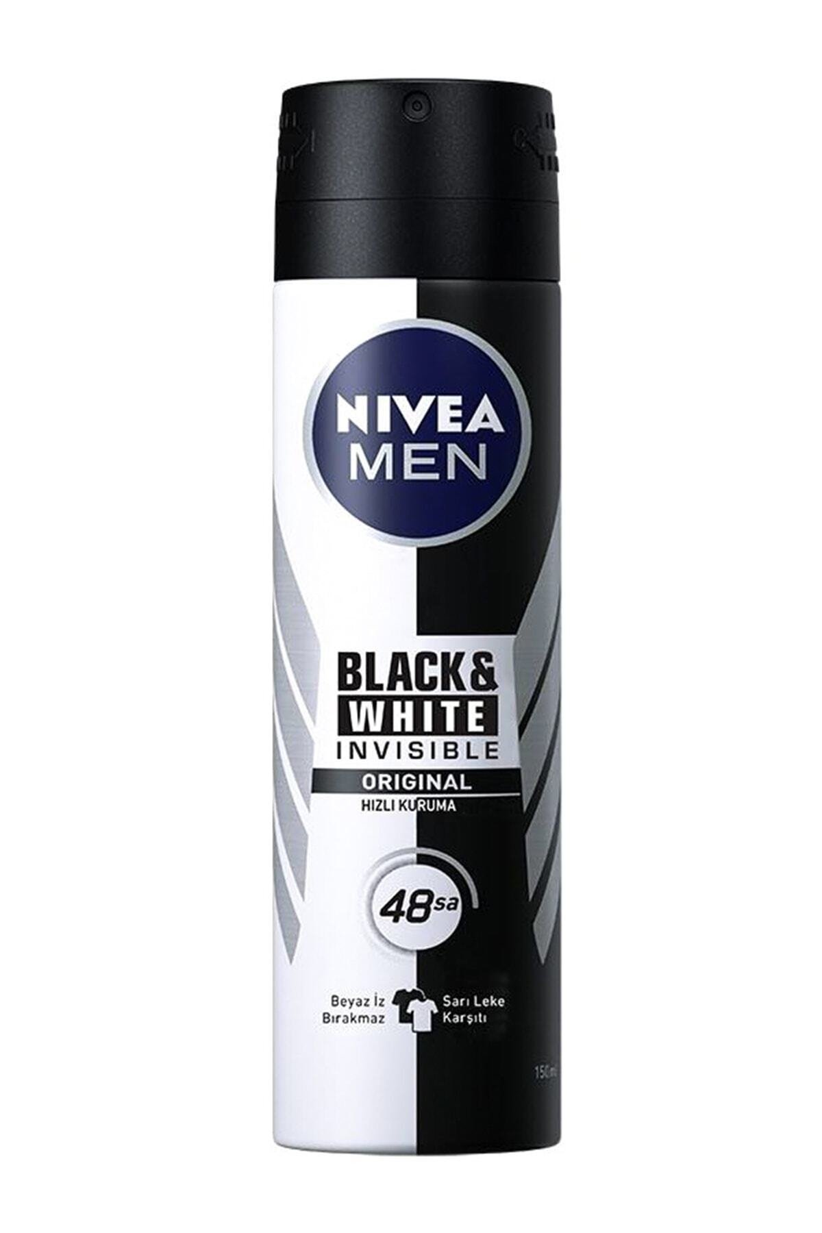 NİVEA MEN DEODORANT BLACK&WHİTE INVISIBLE ORIGINAL 150 ML
