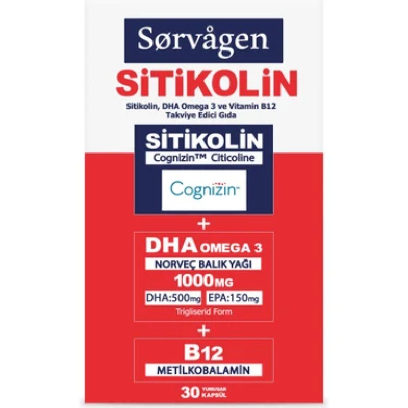 SORVAGEN SITIKOLIN OMEGA3 30 KAPSUL