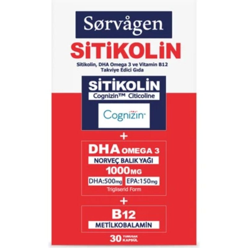 SORVAGEN SITIKOLIN OMEGA3 30 KAPSUL