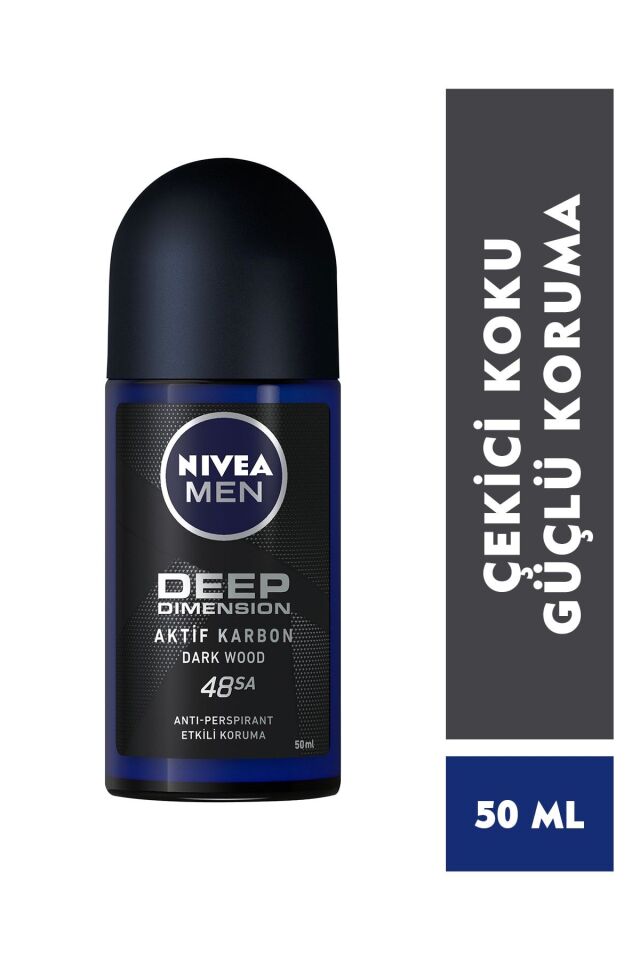 NİVEA ROLL ON MEN DEEP DIMENSION AKTİF KARBON 50ML