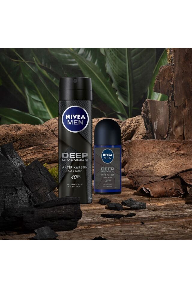 NİVEA ROLL ON MEN DEEP DIMENSION AKTİF KARBON 50ML