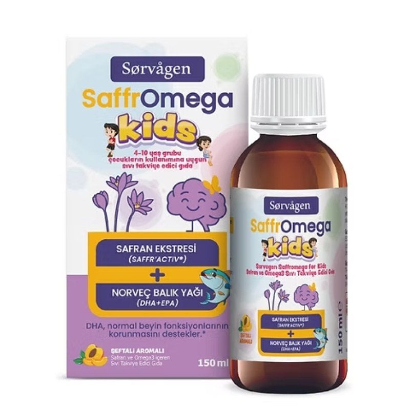 SORVAGEN SAFFROMEGA KİDS SAFRAN VE OMEGA3 150 ML