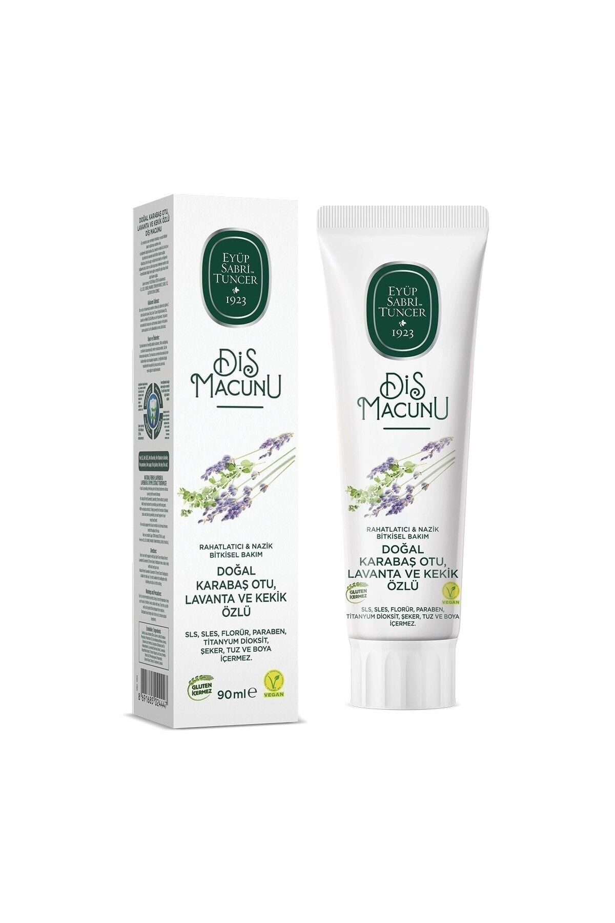 EYÜP SABRİ TUNCER DOĞAL KARABAŞ OTU, LAVANTA VE KEKİK ÖZLÜ DİŞ MACUNU 90 ML